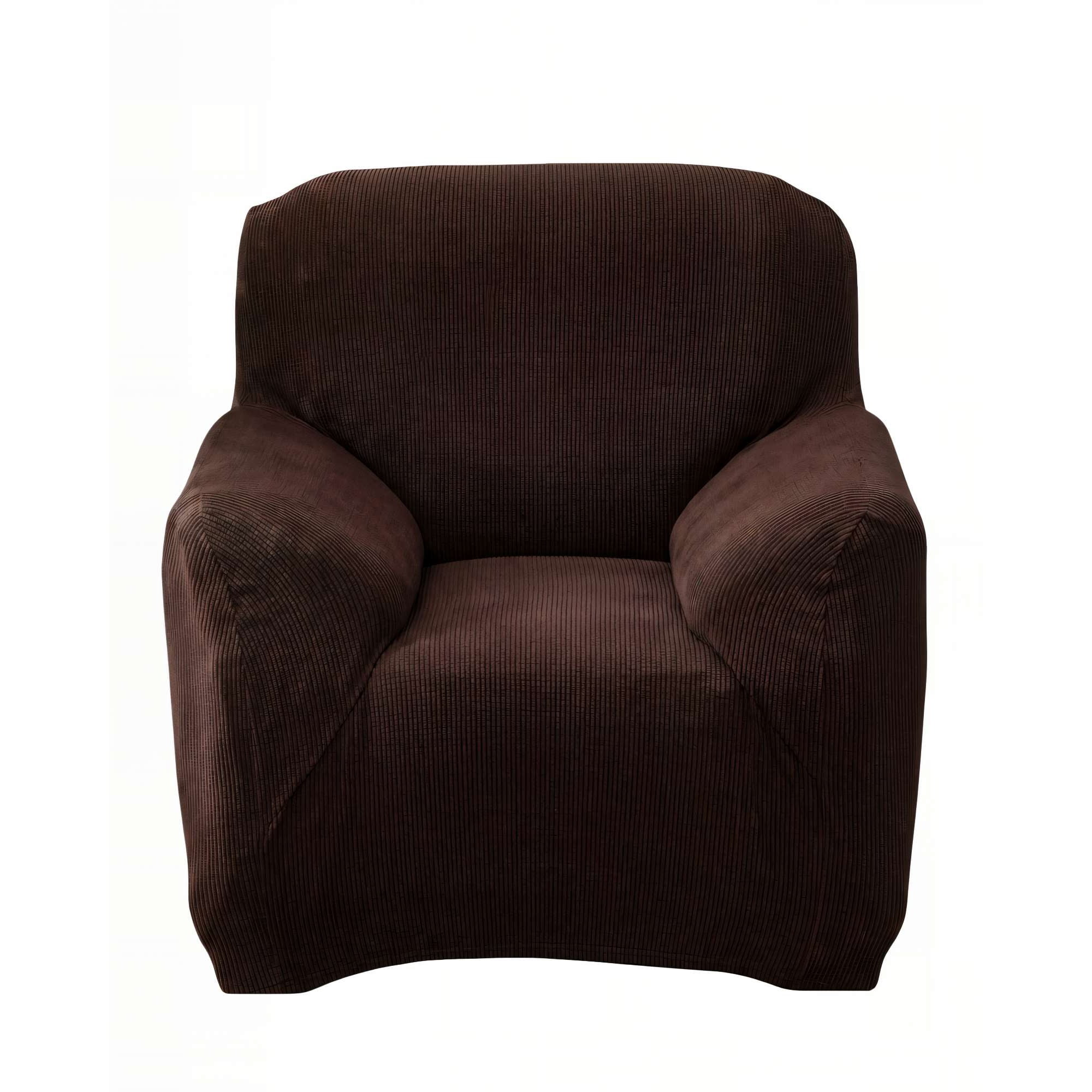 Genérico - Funda De Sofa Revestimiento Elastico 1 Cuerpo Color Café