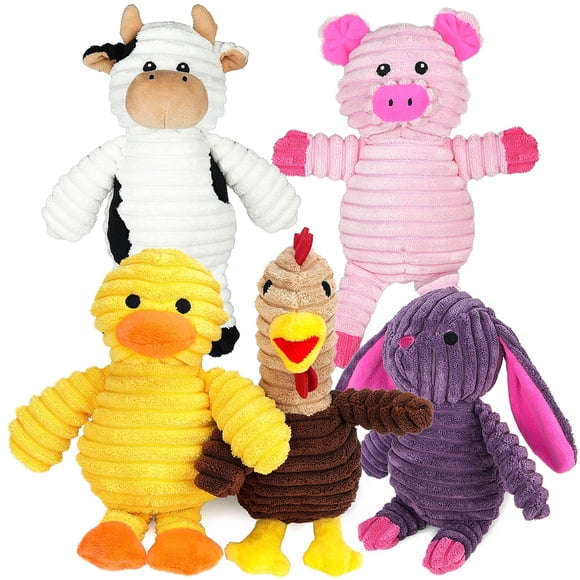 Juguetes de peluche para perros Dog Toy Prime Pets, paquete de 5 unidades