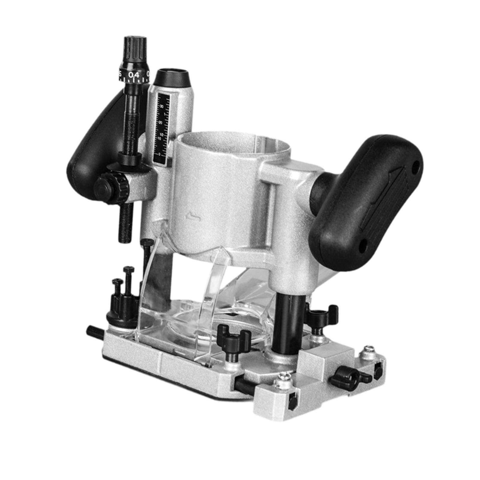 Magideal - Base Para Máquina Recortadora, Accesorios Para Máquina Recortadora Eléctrica, Broca Para Fresadora De Ranuras Para Carpintería, Base Para Fresadora De