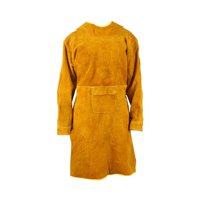 Ioensy - Delantal De Soldadura, Ropa Antillama, Chaqueta De Soldadura Cómoda Con Manga Para El Cuello, 80Cm