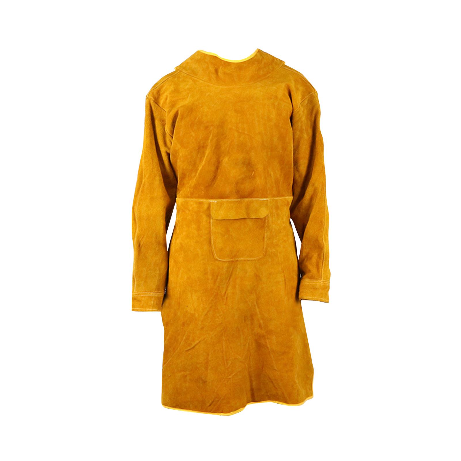 Ioensy - Delantal De Soldadura, Ropa Antillama, Chaqueta De Soldadura Cómoda Con Manga Para El Cuello, 80Cm