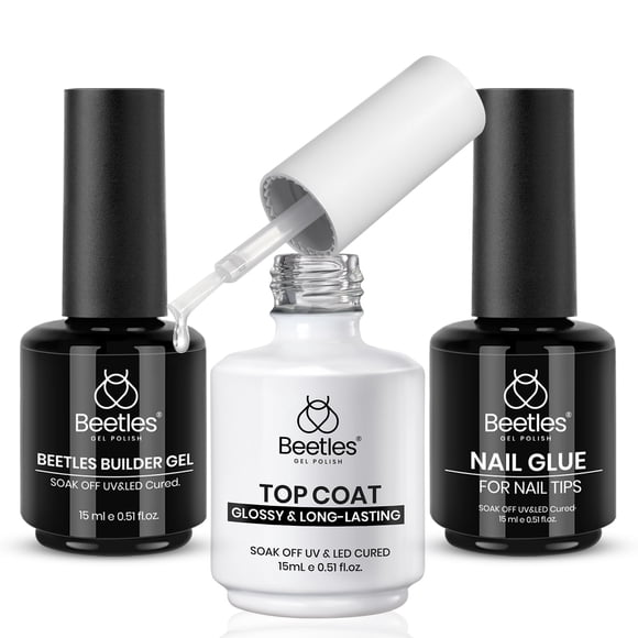 Kit de gel para uñas Beetles Gel Gel Nail Coat de 15 ml