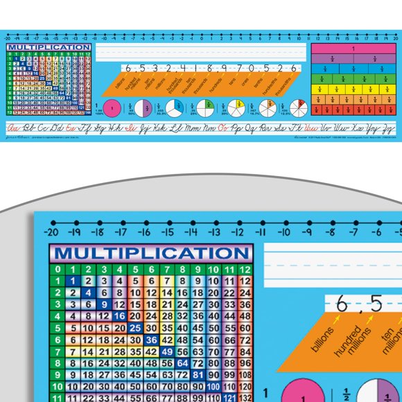 Placas de escritorio Really Good Stuff, paquete de 24, 46 cm × 13 cm