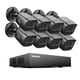 thumbnail image 1 of Sistema de cámaras de seguridad SANNCE DVR de 8 canales 1080P resistente a la intemperie, 1 of 8