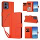 thumbnail image 2 of Funda Cartera Trébol para Motorola Edge 2024 5G con Ranuras Tarjetas y Carga Inalámbrica Naranja, 2 of 6