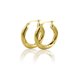 thumbnail image 3 of Aros Argolla Brilliance Plata 925 Baño Oro 14K Mujer, 3 of 3