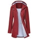 thumbnail image 1 of Gabardina impermeable LOMON con capucha larga para mujer, 1 of 3