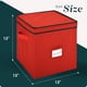 thumbnail image 5 of Caja de almacenamiento para adornos Handy Laundry, 33 cm, roja, ajustable, 5 of 8