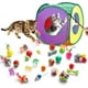 thumbnail image 1 of Juguetes Para Gatos Pack 33 Túnel Plegable Y Varita, 1 of 3