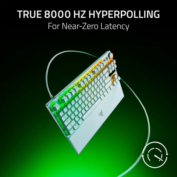 キーボード Razer huntsman v3 pro tkl white Teclado Gaming Razer Huntsman V3 Pro TKL 8 kHz Analógico Blanco