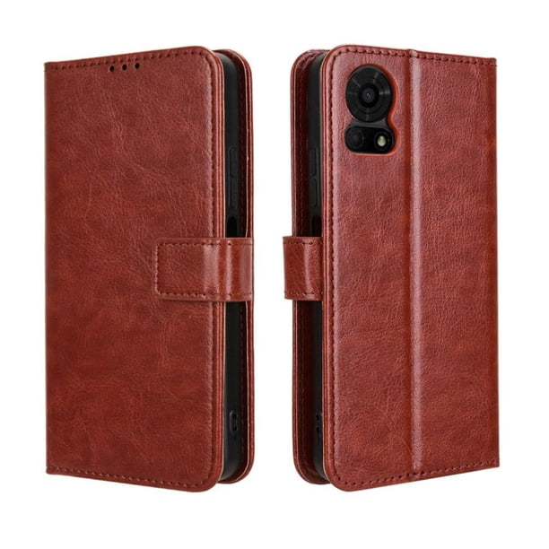 Funda tipo libro para TCL 50 LE, cartera todo‑en‑uno, funda multifuncional con tarjetero y correa de muñeca desmontable
