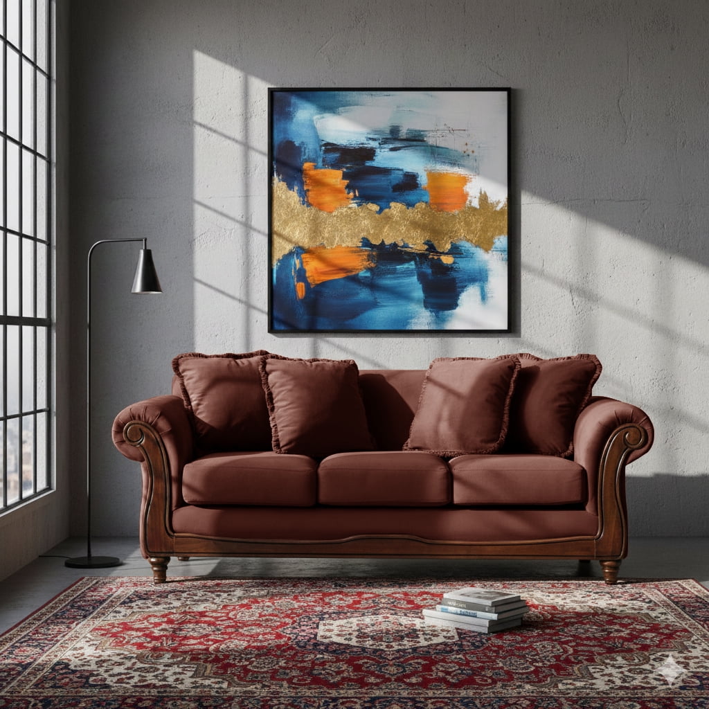 Latam Home - Sofa Rimini 3 C Tela Velvet Chocolate