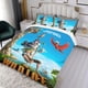 thumbnail image 3 of La Vida Salvaje Conjunto de sábanas temático, trío de piezas, cómodo y amigable con la piel, diseño único, regalo de decoración para el hogar para familiares, amigos y fans,135cm *200cm, 3 of 6