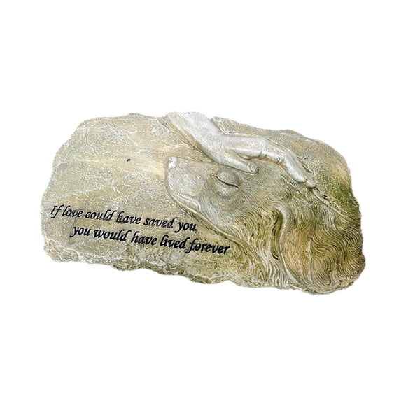Estatua conmemorativa para mascotas Pérdida de para mascotas Piedra conmemorativa de simpatía simple para el patio trasero del B