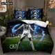 thumbnail image 1 of v1221 Bed Sheets Football Star Bedding Set Duvet Cover Set Bedding Digital Printing Bed Linen Queen Size Bedding Set Fashion Design 3-Piece Bedding Set (1 Duvet Cover + 2 Pillow Shams) Bed Sheets ju12, 1 of 5