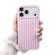 thumbnail image 1 of Funda SleekCover Linda con Rayas para iPhone 17 Pro Max de 6,9" Rosa, 1 of 9