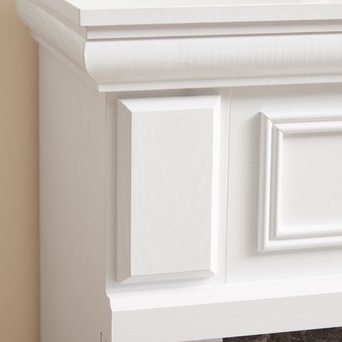 M&Ms - Only Mantel (Not Included 23"" Fireplace) -White,41.34""W*14""D*40""H
