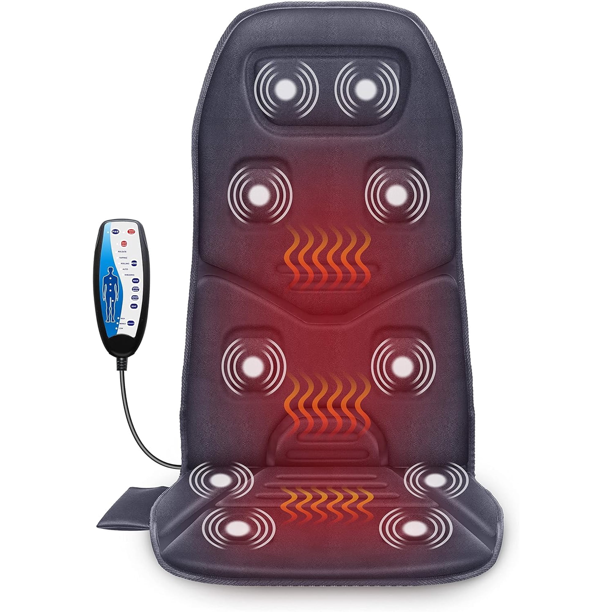 Masajeador De Espalda Con Cojín Comfier Gris