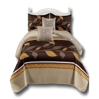 Alonso - Cubrecama 9 Piezas 2 Plazas Quilt Mas Sabanas Mas Cortina De Tela