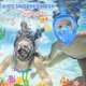 thumbnail image 3 of Máscara de snorkel Ezire de cara completa para niños 2‑14 años, azul/negro, 3 of 7