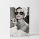 thumbnail image 2 of Lápiz labial rosa con estampado mural de Audrey Hepburn Makeup, 2 of 9