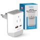 thumbnail image 1 of Adaptador de enchufe Ceptics Switzerland tipo J AP-11A con QC 3.0 y PD, 1 of 8