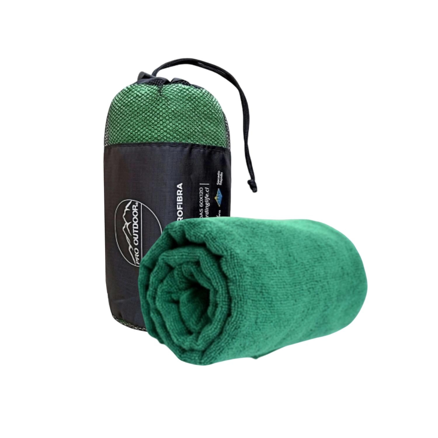 Pro Outdoor - Toalla Microfibra Terry Verde Verde L