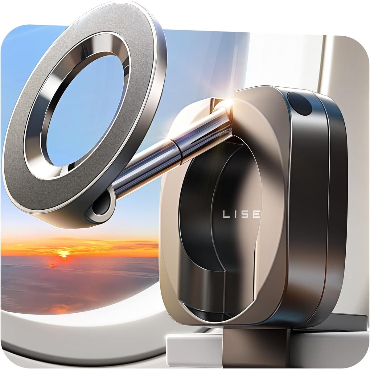 Soporte Celular Lisen Magsafe Avión 360° Ajustable Portátil