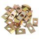 thumbnail image 1 of Arandelas de Tuercas de Media Luna Uxcell, Arandela de Bloqueo de Media Luna Sólida de Hierro, Bronce 22 Piezas, 1 of 7