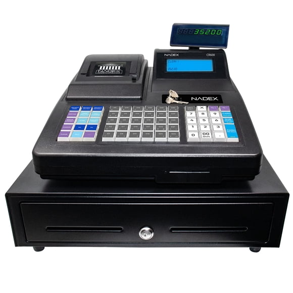 Caja registradora Nadex CR600 9500 PLU 60 departamentos 50 cajeros