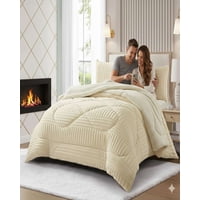 Mylhogar - Cubrecama King Sherpa Chiporro Invierno Extra Suave Premium