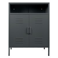 I Love Lockers - Bar 2 Puertas Y Compartimiento Superior - Grafito