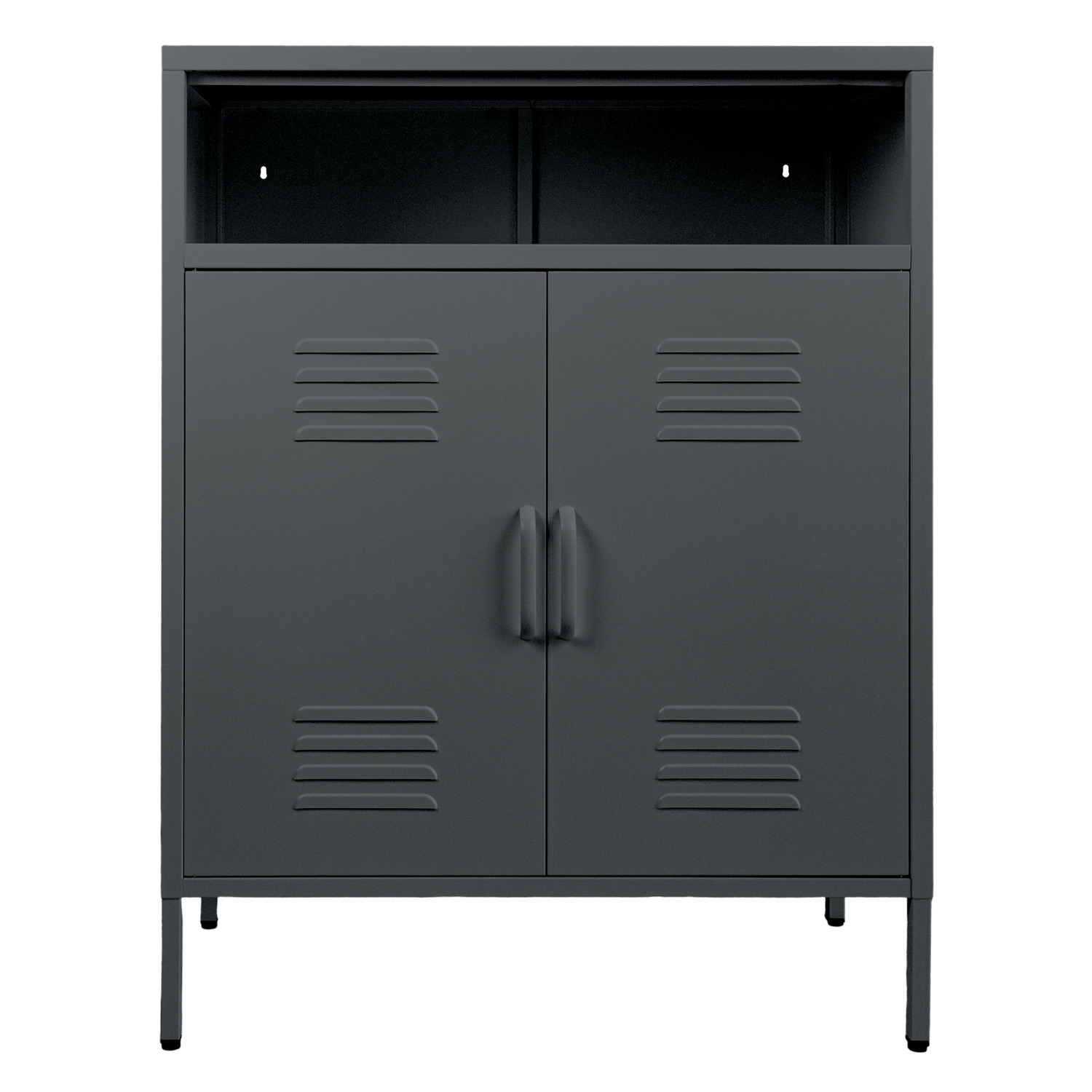 I Love Lockers - Bar 2 Puertas Y Compartimiento Superior - Grafito