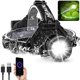 thumbnail image 1 of Linterna frontal BXE 2064 90000LM superbrillante recargable por USB, 1 of 7