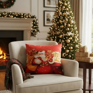 Genérico - Set 2 Funda De Cojin Navideño 45X45 Cm Decoracion