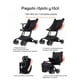 thumbnail image 4 of Coche de Paseo Premium Últra Compacto LuBabycas Negro, 4 of 8