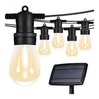Mitienda - Luces Guirnalda Solar 10 Led Ampolleta Calida Calido 5 Mtrs