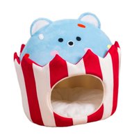 Magideal - Cama Para Gatos Accesorios Para Cama Para Dormir Para Gatos, Cabaña Escondida Para Gatos, Perrera, Nido De Invierno, Cueva Cálida Antideslizante, Suav