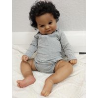 Muñeca Reborn Ardol Sweet Smiling De 50 Cm Con Pelo Rizado