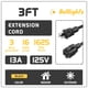 thumbnail image 3 of Cable De Extensión De 0 9 M Para Exterior 16 Awg De 3 Clavijas, 3 of 7