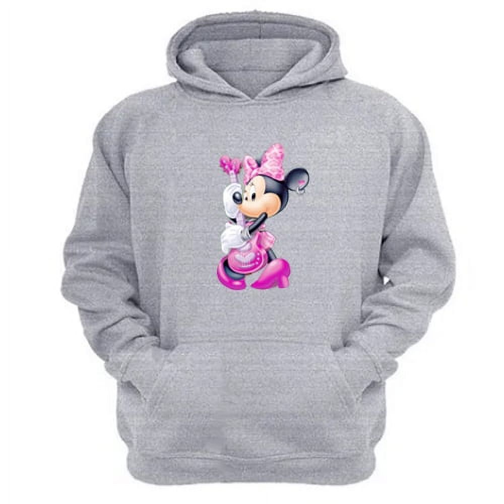 Genérico - Polerón Canguro Ratoncita M. Gris Claro Talla S Unisex