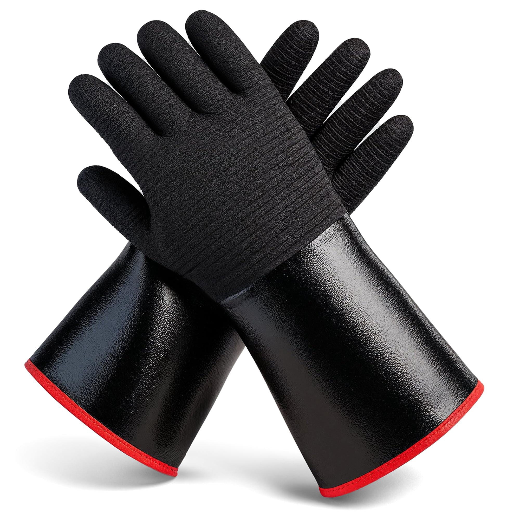 Grill Armor Gloves - Guantes Para Bbq Grill Armor Resistentes Al Calor E Impermeables De 47 Cm