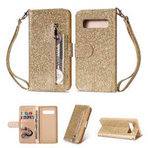 Funda Para Foxdock Elegante Funda Samsung Galaxy S10 Plus Glitter Con Cremallera-Ideal Para El Uso Diario