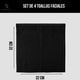 thumbnail image 2 of Juego De 4 Toallas Faciales 32x32cm Algodon 500g Set Baño Az Negro, 2 of 10