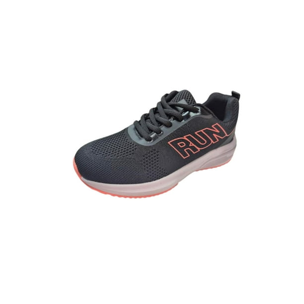 Zapatilla Deportiva Niña Negro Rosa