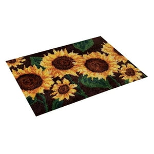 Genérico - Kit De Ganchillo De Tapetes Girasol Diy Kits Para Hacer Alfombras Alfombra Para Principiantes Manualidades