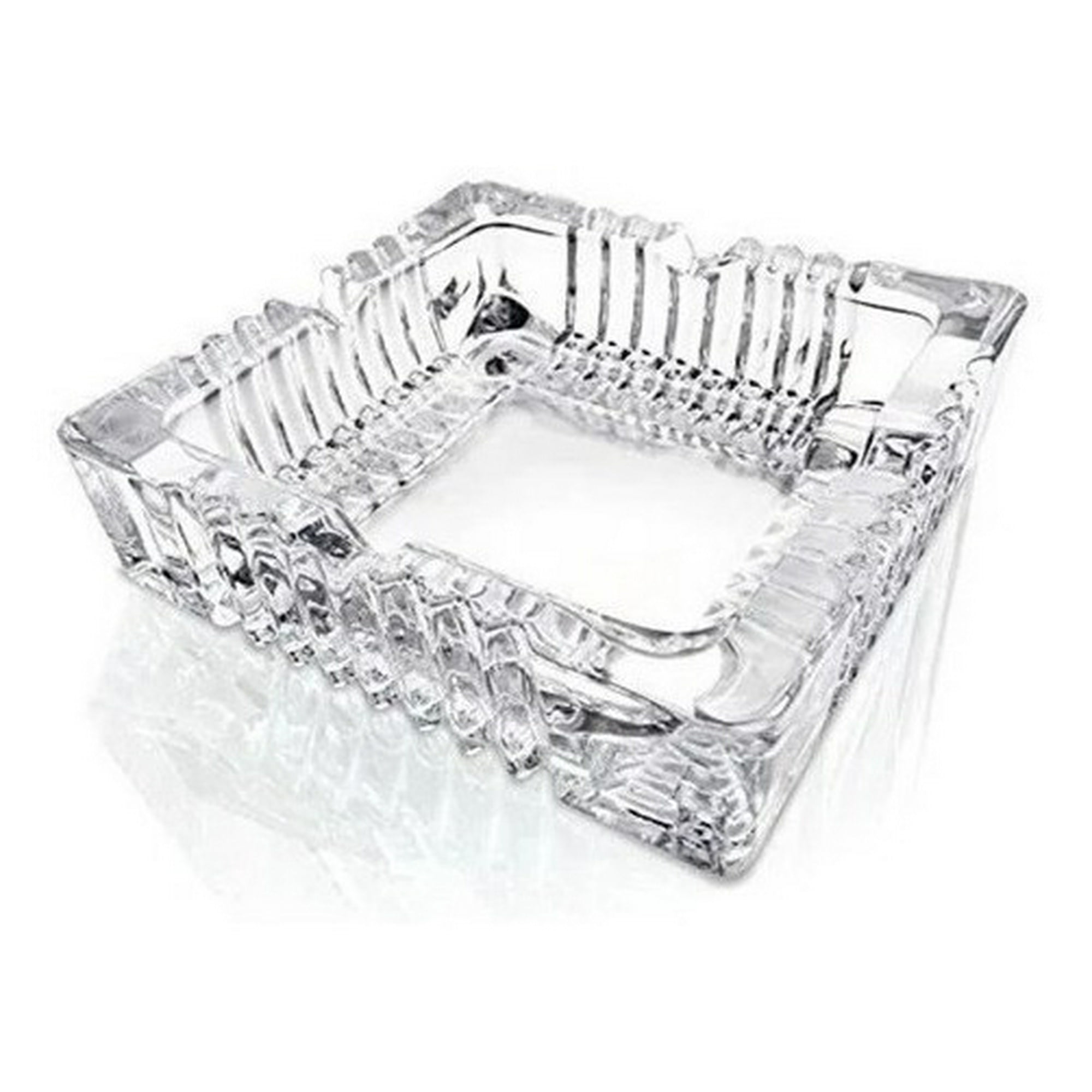Genérico - Cenicero Cuadrado De Cristal Elegante