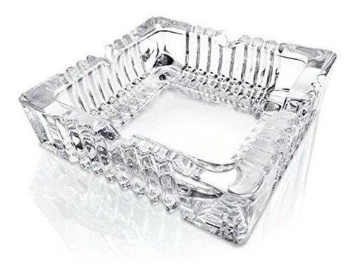 Genérico - Cenicero Cuadrado De Cristal Elegante
