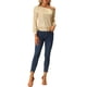 thumbnail image 2 of INSPIRE CHIC Tops de lentejuelas con hombros descubiertos para mujeres de manga larga para fiesta disco brillante con purpurina S Oro, 2 of 6