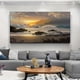 thumbnail image 1 of 1pc Frameless Scandinavian Nature Landscape Canvas Painting Mountain Sea Sunset Wall Art Poster And Print Nordic Picture Modern Home Decor, No Frame, 1 of 2